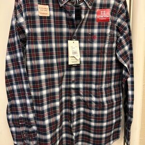 Ariat Pro Series Boys XL  Stretch Plaid long sleeve button down